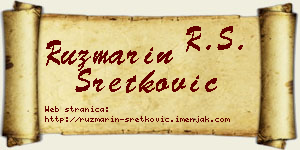 Ruzmarin Sretković vizit kartica